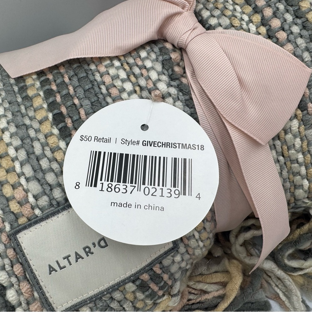 Altar'd State Pastel Striped Throw Blanket - Picture 4 of 8